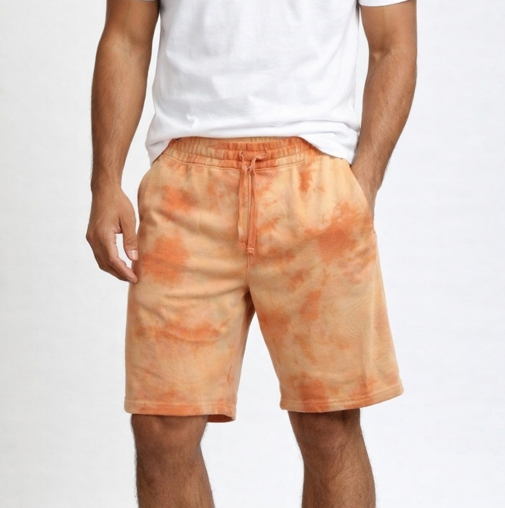 Paperbacks cotton Tie-Dye shorts in orange mix size XXL- Runs Small!!